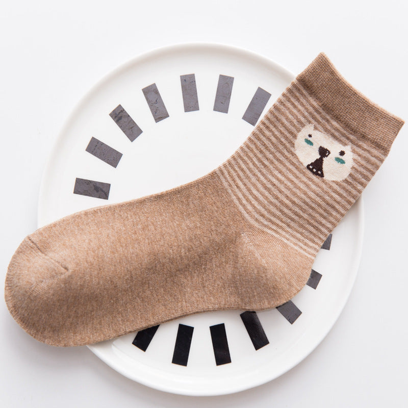 Cute Cartoon Cotton Socks for Women