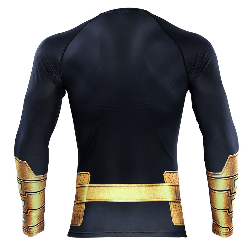 Shazam Thunder T-Shirt, Men's Long Sleeve Athletic Top