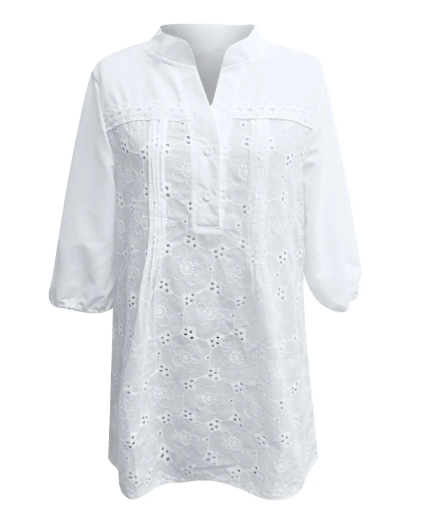 Elegant Solid Color Round Neck Top for Women 2022