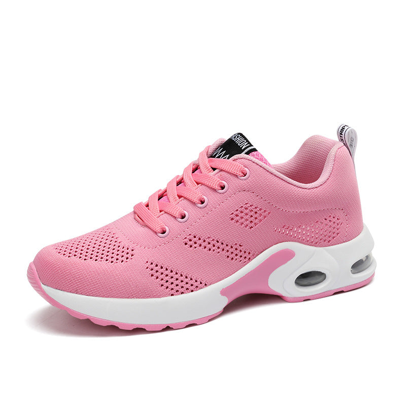 Breathable Women's Flat Sports Running Shoes with Air Cushion