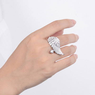 Fashion Street Style Angel Wings Ring for Women