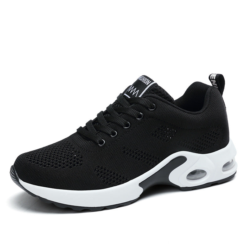 Breathable Women's Flat Sports Running Shoes with Air Cushion