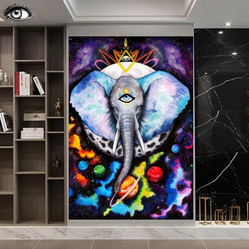 Elephant Canvas Wall Art for Living Room Decoration