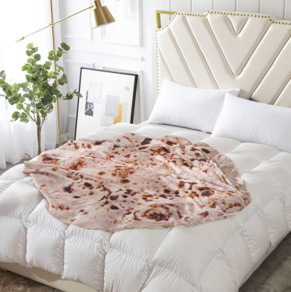 Milk Velvet Blanket, Burrito Blanket for Home Use