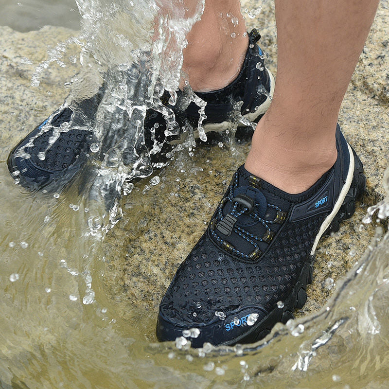 Men's Mesh Summer Sports Hiking Shoes for Outdoor Use