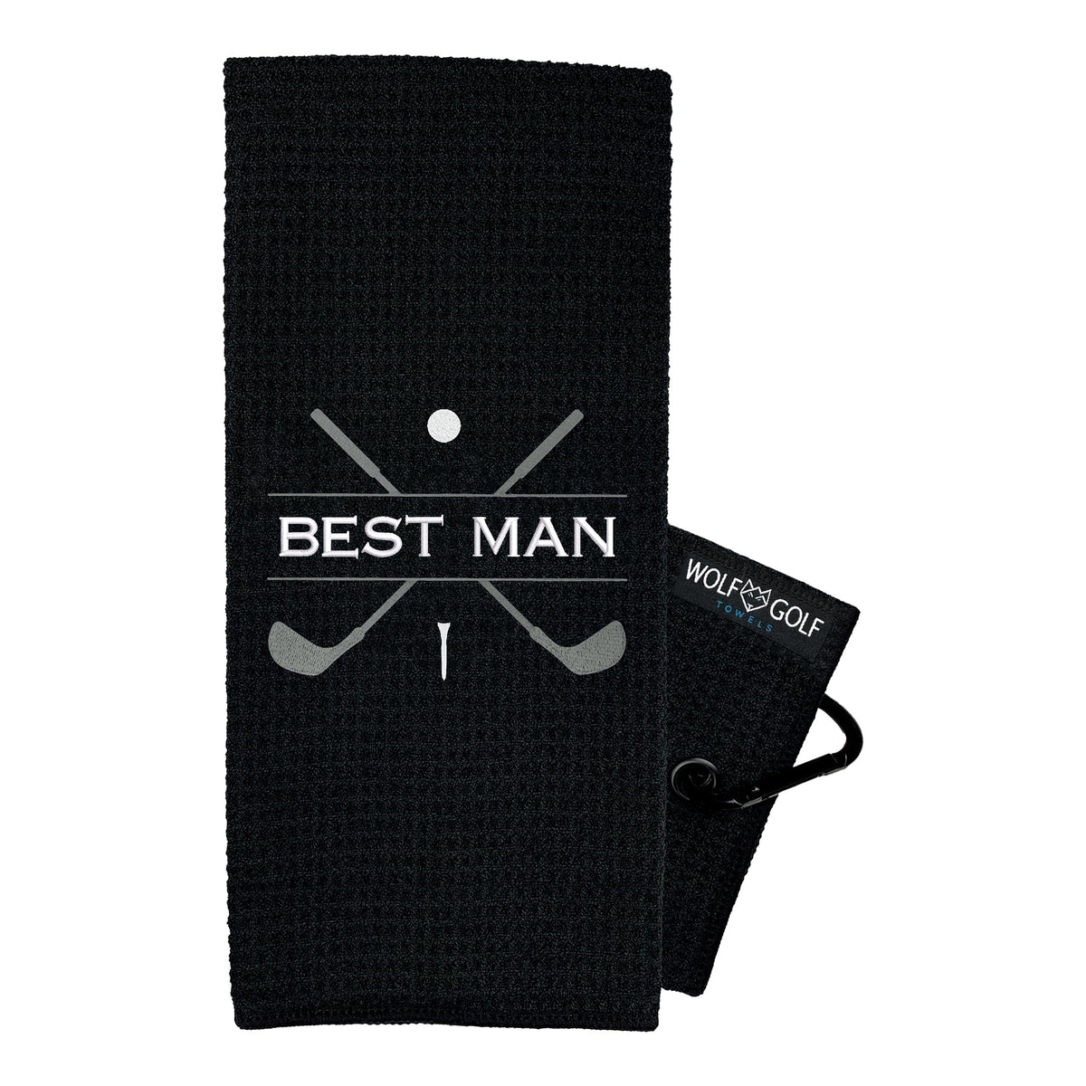 Best Man Golf Towel - Best Man Gifts - Bridal Party Golf Towels - Wedding Party Golf Towels - Golf Gifts for Groomsman - Embroidered Golf Gifts
