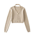 European & American Short Neck Knitting Vest Suit