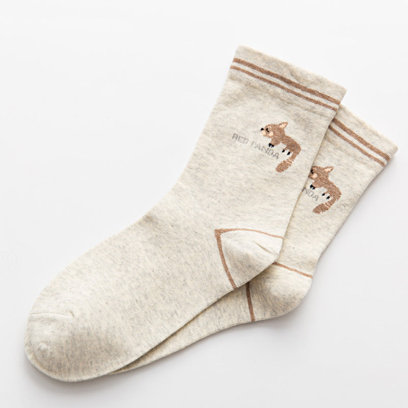Cute Cartoon Cotton Socks for Women