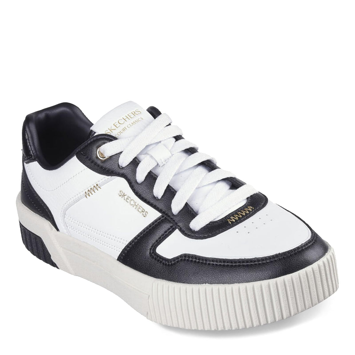 Skechers Womens Jade-Best in Class Sneaker White/Black 11