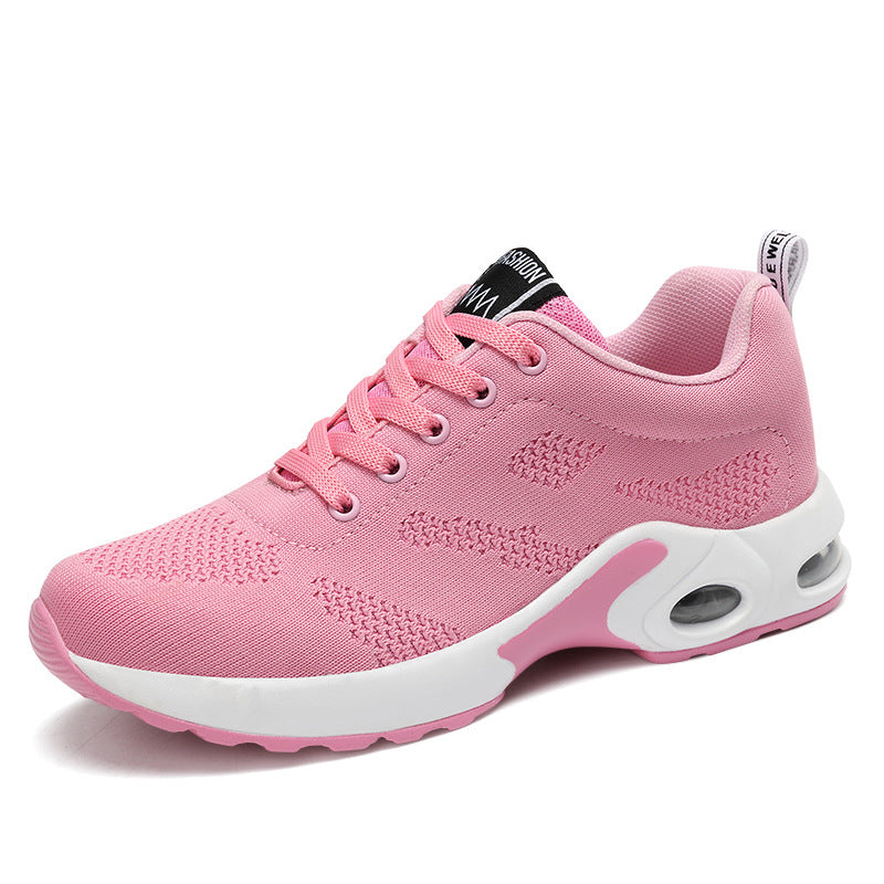 Breathable Women's Flat Sports Running Shoes with Air Cushion