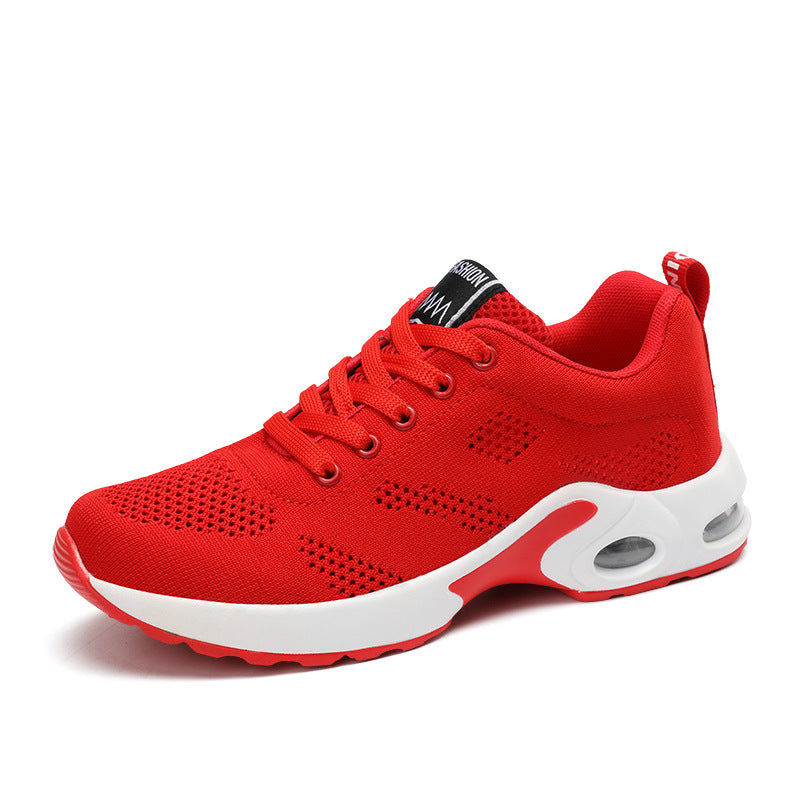 Breathable Women's Flat Sports Running Shoes with Air Cushion