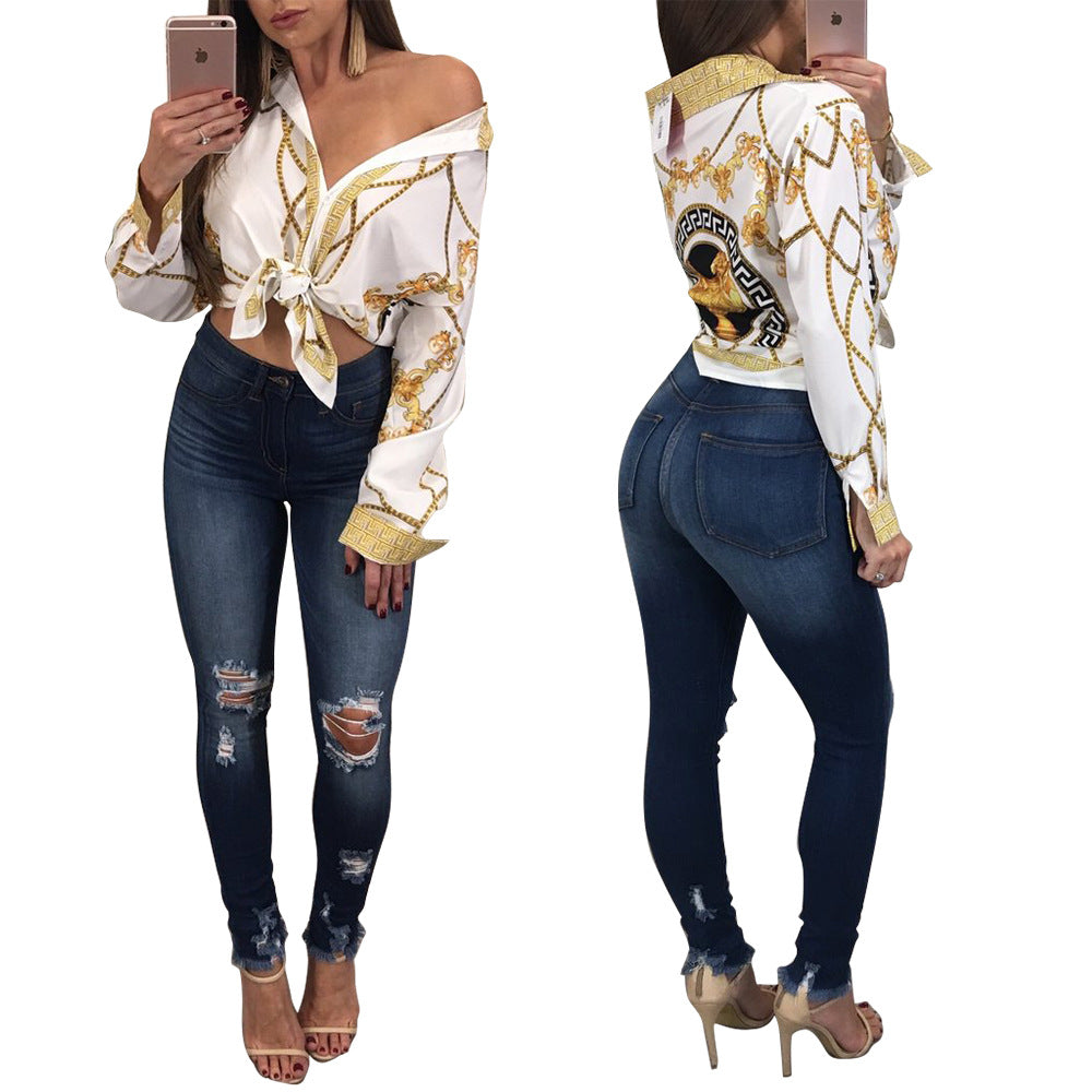 European Style Printed Shirt - Amazon Best Seller