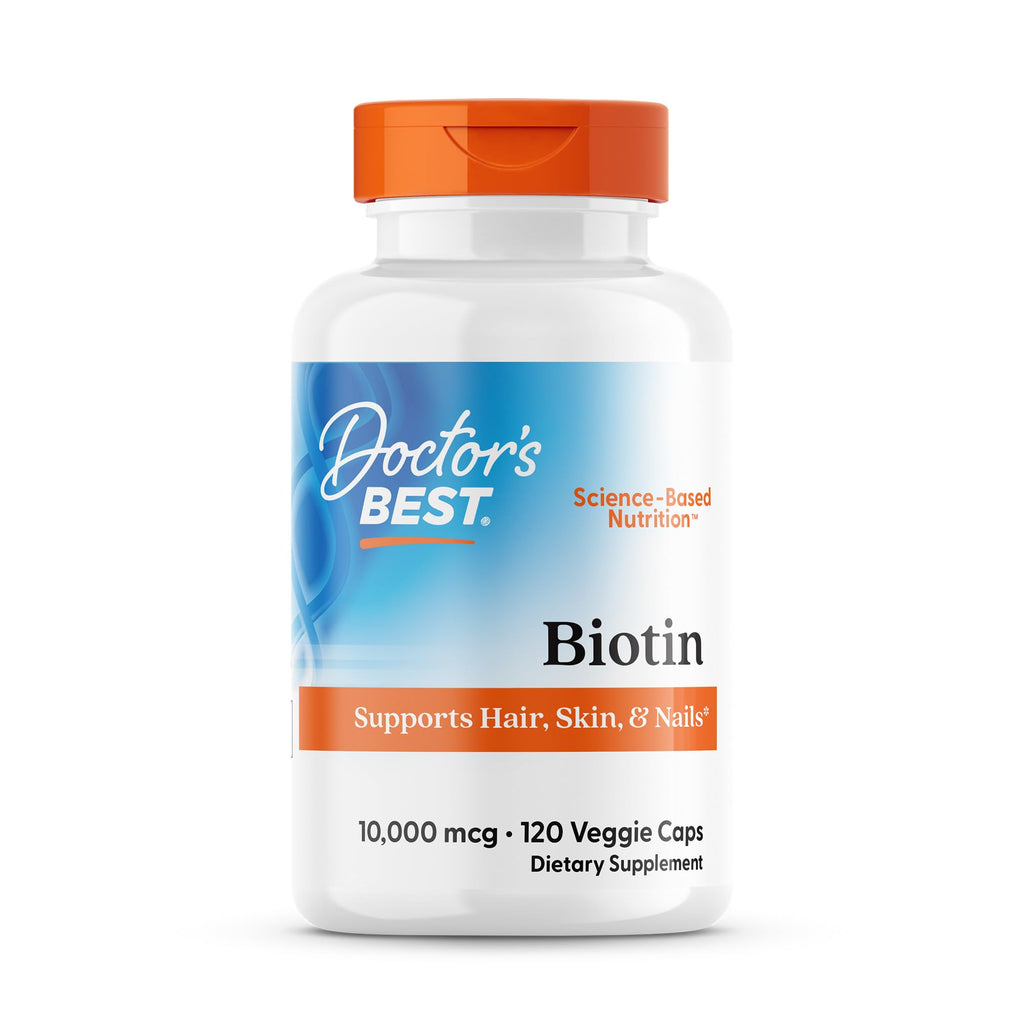 Doctors Best Biotin to Support Hair Skin Nails 120 Count