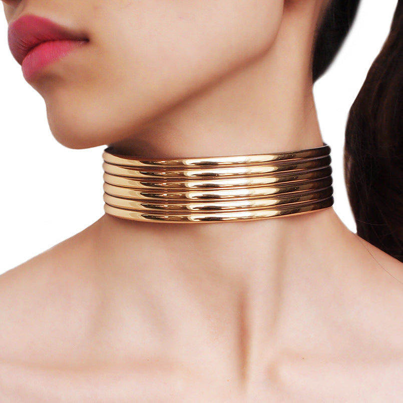 Exaggerated Necklace and Bracelet Set Jewelry