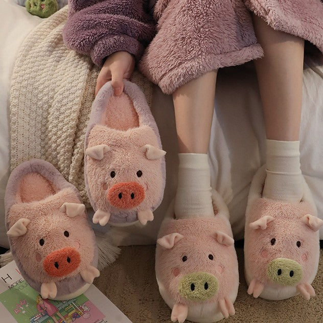Women's Warm Cotton Slippers for Winter Home Use