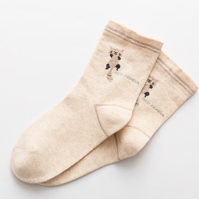 Cute Cartoon Cotton Socks for Women