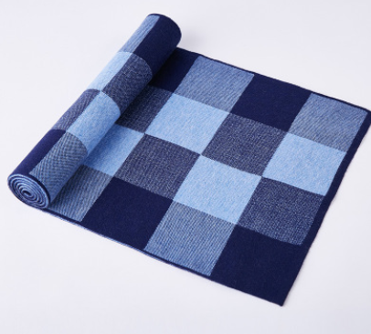 Men's Wool Winter Plaid Scarf and Neck Warmer Set