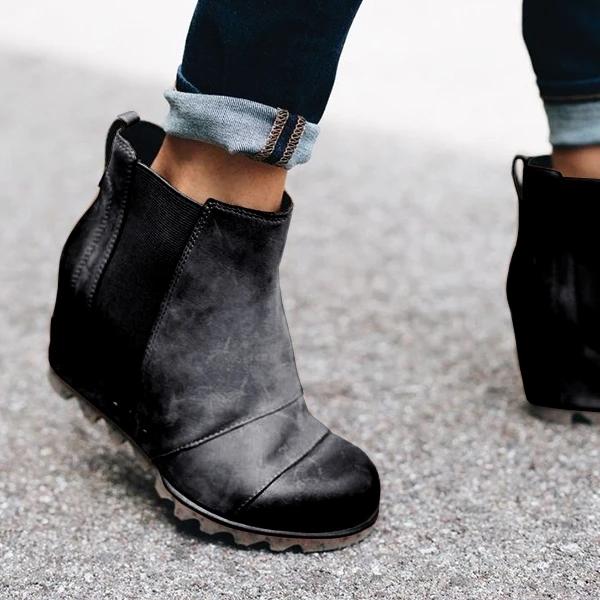 Wedge Heel Martin Boots for Europe and America