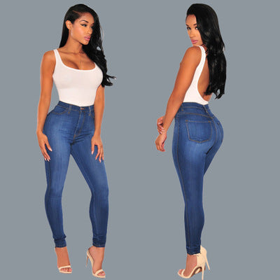 2018 Fashion Slim Fit Ripped Knee Denim Jeans