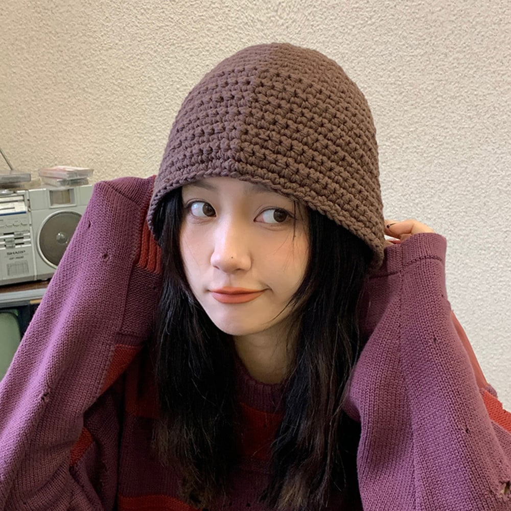 Cute Retro Wool Hat for Women - All Match Style