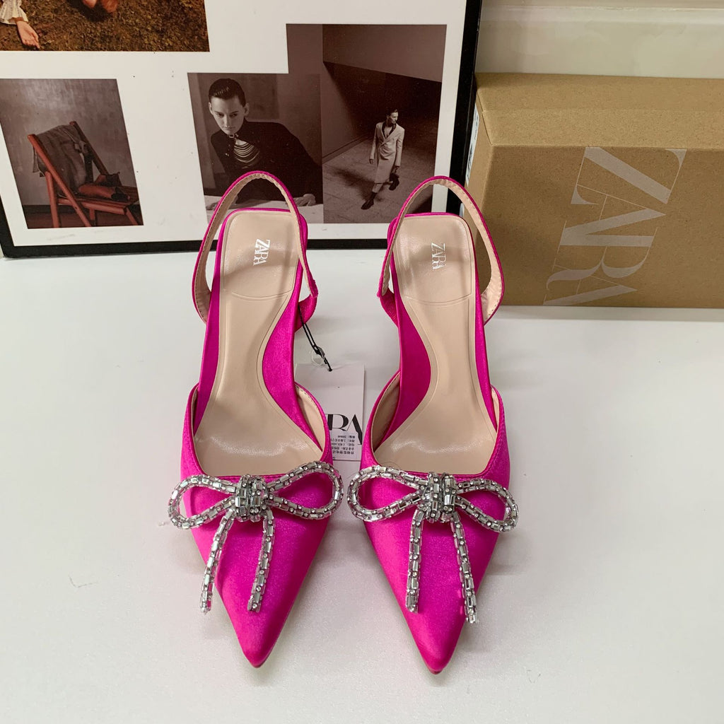 2023 Autumn Women's High Heel Rhinestone Sandals