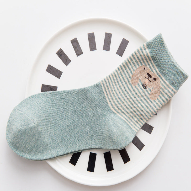 Cute Cartoon Cotton Socks for Women