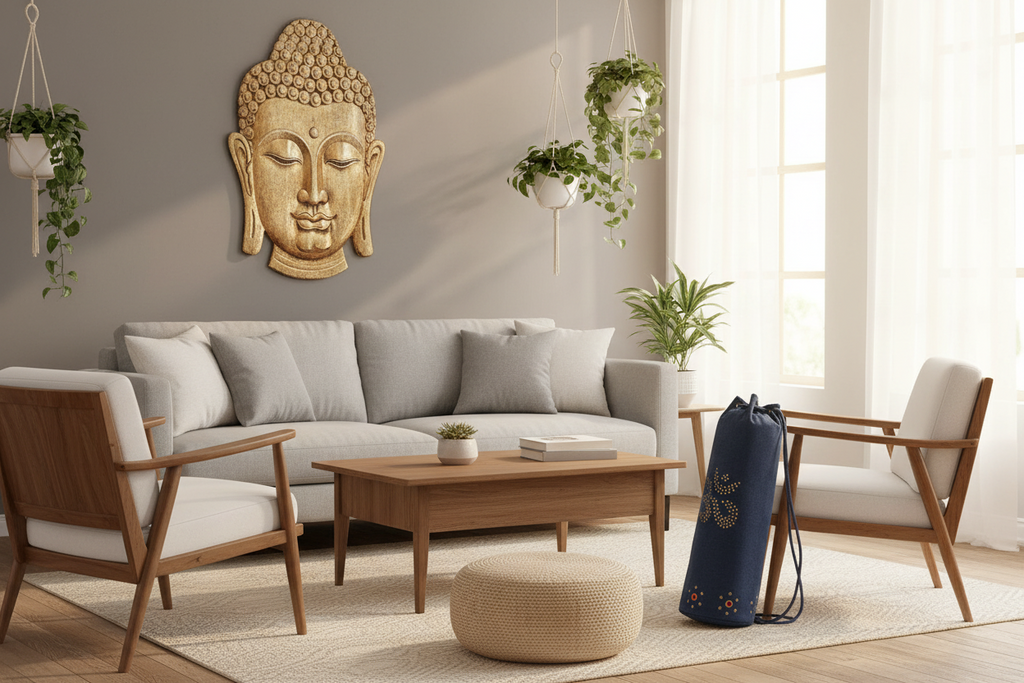 Mahashakti Indigo OM Yoga Mat Bag